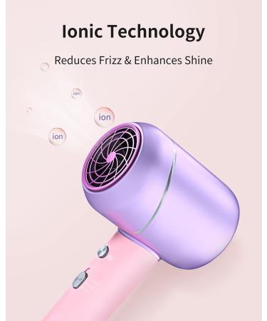 7MAGIC Ionic Hair Dryer 1875W - Fast Drying, Negative Ion Technology, Travel-Friendly, Pink - Buy Online on GoSupps.com