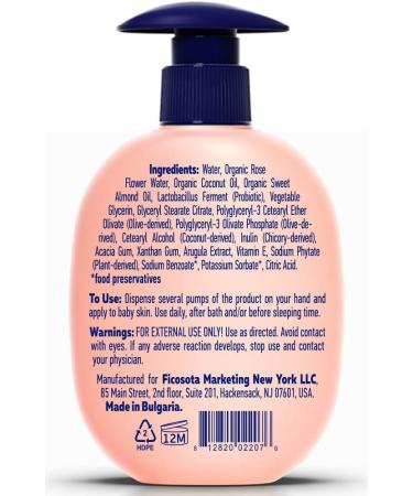 Babyology Organic Baby Lotion - 100% Edible Ingredients - Safe & Natural Moisturizer for Newborns - Non-Toxic Formula - Eczema - 13.5 Fl Oz (1 Pack) - Buy Online on GoSupps.com
