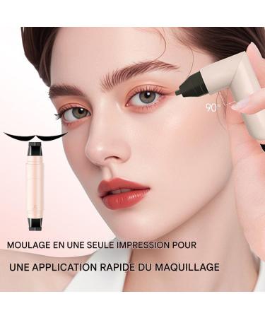 Eye End Wing Stamp - Double-Pointed Stamp for Eye Corner Makeup | Precision Stencil for Daily Cosmetics Quick-Drying Waterproof Beginners and Experts - Buy Online on GoSupps.com