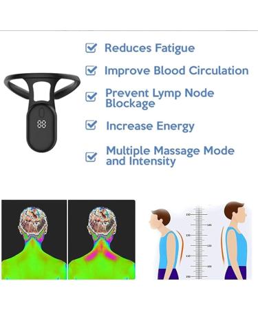 Electronic Posture Corrector for Women with Posture Reminder Device Electronic Posture Coach Trainer Help to Prevent and Improve The Hunchback Black - Buy Online on GoSupps.com