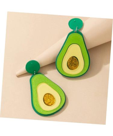 GOOHOCHY 1 Pair Avocado Earrings Avocado Gifts Avocados Fresh Earrings for Women Trendy Avacado Sushi Go Crystal Dangle Earrings Pendant Earrings Sequins Acrylic - Buy Online on GoSupps.com