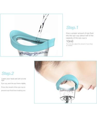 AutoSwan 2X Soft Silicone Eye Wash Cups Eyes Cleaner Flushing Rinse Cups Resuable Bath Eyewash Cups - Buy Online on GoSupps.com