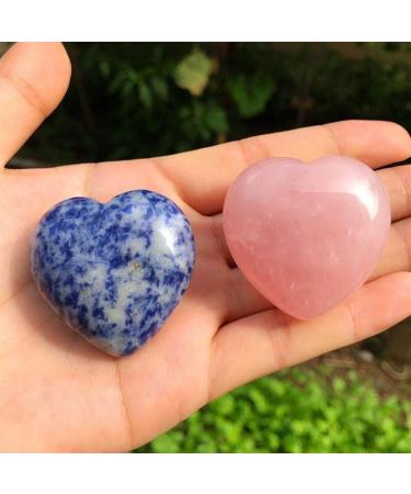 Specimen Healed Quartz Gemstones Natural Heart Crystals pedras para artesanato Reiki Stones Home Decor As a Gift FZUGEDRLI (Color : Rose Quartz Size : Approx 30mm) - Buy Online on GoSupps.com