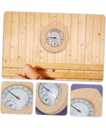 Clispeed Dual-Use Sauna Accessories | Hygrothermograph Frame & Portable Thermometer | Ideal for Bath & Bedroom | 16.5x14cm - Buy Online on GoSupps.com