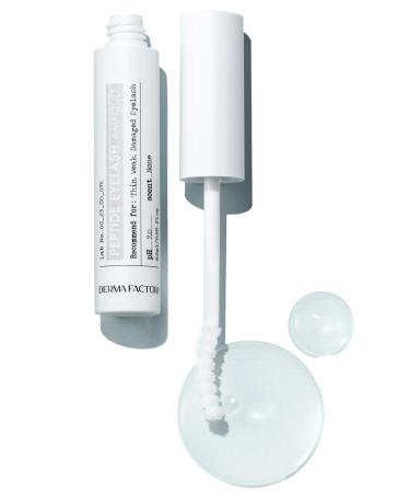 Derma Factory Peptide Eyelash Ampoule Lash Growth Serum with Capixyl 3%, Caffeine 1%, and Brewer's Yeast Extract 86% Oil-Free, Fragrance-Free, Vegan Formula 8.5ml 1. Transparent
