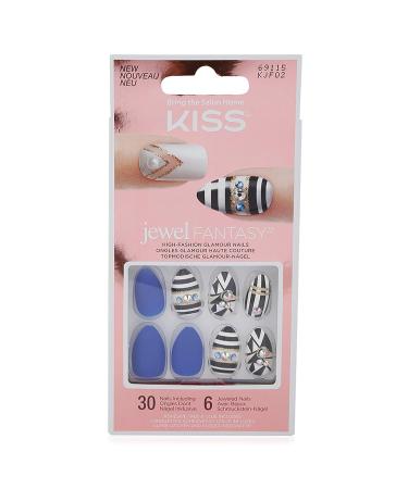 Kiss Jewel Fantasy Nails Medium Length - 69115 | Your Grace - Buy Online on GoSupps.com