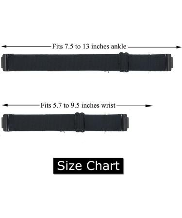 Adjustable Elastic Wrist/Ankle Band for Fitbit Inspire/Inspire 2/Inspire HR - Stretchy Band for Men and Women (Black) - Buy Online on GoSupps.com