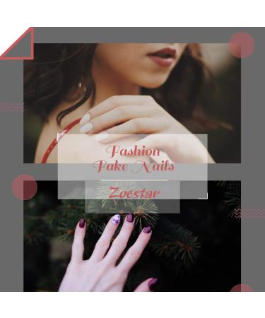 Zoestar Extra Long Blue Gradient Coffin False Nails - Shiny Acrylic Full Cover Press-On Nails for Women & Girls (24 Pieces) - International Shipping Available - Buy Online on GoSupps.com