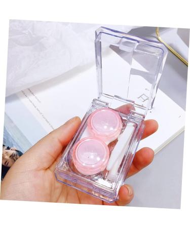 Homsfou 4-Piece Mini Contact Lens Holder Set | Transparent Portable Lens Cases | Cute Colored Lens Containers - Shop Internationally! - Buy Online on GoSupps.com