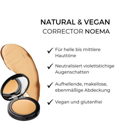 Nui Cosmetics Natural Corrector & Concealer Noema - Vegan Gluten-Free Natural Makeup for Light to Medium Skin Tones - Buy Online on GoSupps.com