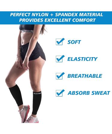 XXXL Wide Calf Compression Sleeves for Women & Men - 3XL Leg Support for Shin Splints & Swelling Relief - Buy Online on GoSupps.com