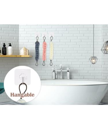 Buy Kellegour 3 Piece Shower Back Scrubber Set - Mesh Sponge & Bathing Ball for Peeling & Relaxation | Pink Beige Blue - Perfect for Men & Women | International Shipping Available - Buy Online on GoSupps.com