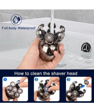 YKMYXZ 5in1 shaver for men Electric shaver Shaver for bald heads Hair trimmer for bald men Beard trimmer Shaver Bald - Buy Online on GoSupps.com