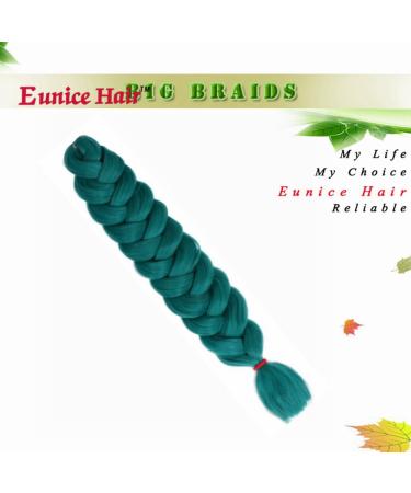 6 Packs Haolocs Jumbo Lichten Hair Extensions | Braun Colorful DIY Crochet Box | 100 cm Green | Premium Kunsthaar for International Shipping - Buy Online on GoSupps.com