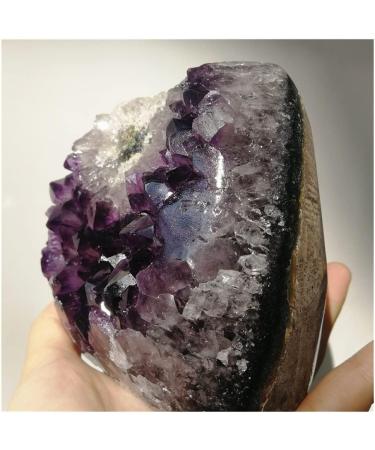 1.2kg Natural Amethyst Geode Amethyst Cluster Deep Purple Quartz Crystal Jewelry Stones - Buy Online on GoSupps.com
