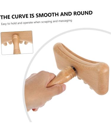 Lurrose Facial Tools - 1 Piece Handwood Gua Sha Massage Tool for Relaxation & Beauty - Manual Beech Massage Stick for Glowing Skin - Buy Online on GoSupps.com
