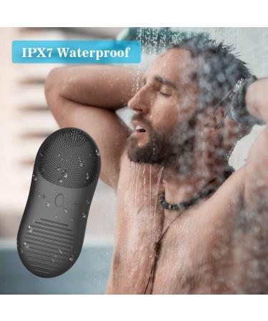 Sonic Facial Cleansing Brush IPX7 Waterproof Silicone Face Scrubber Brush & Massager for Men-Women-Teens USB Rechargeable Super long standby 12 Speeds optional(BLACK)) - Buy Online on GoSupps.com