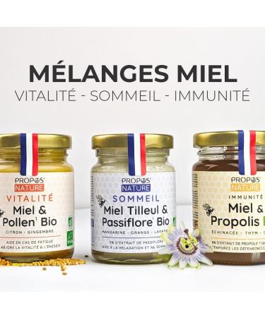  PROPOS'NATURE Organic Sleep Blend - Lime Honey - Passionflower - Lavender and Mandarin Essential Oils - Made in France - 125 g - PROPOS'NAT - Buy Online on GoSupps.com
