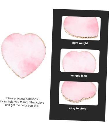 LIFKOME Assiette De Maquillage En R sine C ur Rose Palette M langer Couleurs Manucure Nail Art D coration Adapt e Usage Professionnel Et Personnel - Buy Online on GoSupps.com