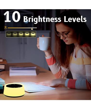 ColorsNoise Sound Machine | 30 Soothing Sounds | 12 Colors Baby Night Light | Memory Function | T-Black - Buy Online on GoSupps.com