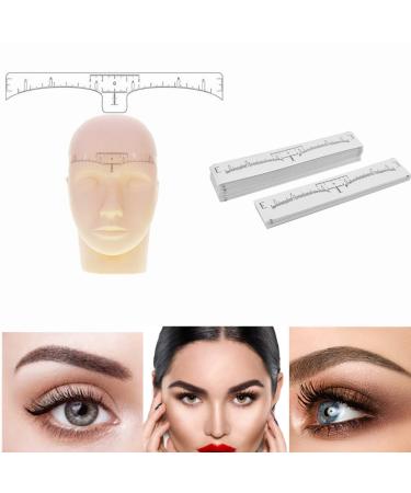 Disposable Eyebrow Ruler Sticker (100Pcs) for Tattoo Makeup - Adhesive Makeup Tool - Buy Online on GoSupps.com