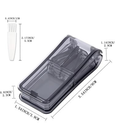 Pill Tablet Cutter - Small/Large Pill Splitter & Blade for Easy Cutting - Black - Buy Online on GoSupps.com