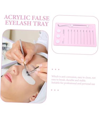 Mikinona Magnetic Eyelash Board Hand Plate Lashes Magnetic False Eyelashes Pallet Holder Eyelash Grafting Supplies Lash Storage Board Eyelash Holder Accessories Acrylic Epoxy Pink 14.3x9.4cm Pink - Buy Online on GoSupps.com