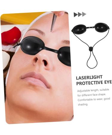 Angoily 1 Set Beauty Mask Bed Glasses Sunglasses Patch Sun Safety Goggles Supplies Bed Eyewear Protector 14X1.5CM Black - Buy Online on GoSupps.com