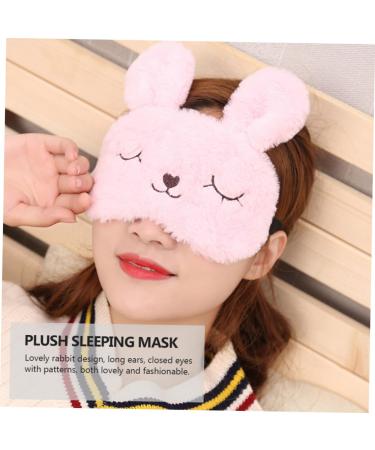Buy 2pcs Plush Rabbit Eye Masks & Laniege Lip Sleeping Mask - Cute Travel Sleep Masks for Girls in Pink & Grey - Buy Online on GoSupps.com