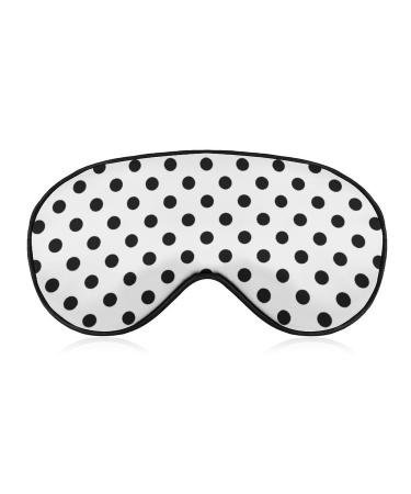 Big Polka Dot Pattern Sleep Mask for Women Adjustable Sleeping Eye Shades Cover with Elastic Strap