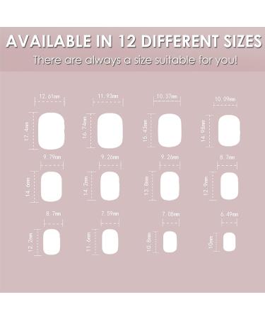 French False Nails Short 24Pcs Nude & White Press On Nails | Full Cover Stick On Nails for Women & Girls - Nail Art French Short - Buy Online on GoSupps.com