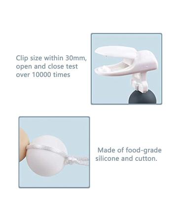 AUXHCYL 8 Pcs Baby Dummy Clips Set with Silicone Holder - Unisex Newborn Dummies - Buy Online on GoSupps.com