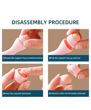 Oil-Absorbing Volcanic Face Roller for Oily Skin Control - Reusable Facial Skin Care Tool (Black/White) - Buy Online on GoSupps.com