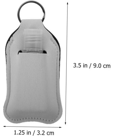 Beavorty 3 Sets Travel toiletries containers Lotion Bottle Keychain Carriers Empty with Cover Lipstick Empty Support Protective Box Bottle with Keychain Holder - Buy Online on GoSupps.com