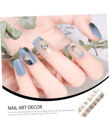 FRCOLOR 1 Box Nail Art Flat Drill Rhinestone Nail Decors Nails Decoration Rhinestones gems Stones DIY Nail Charms Diamond Decor Flatback Nail Rhinestones Glass Manicure Shaped Drill - Buy Online on GoSupps.com