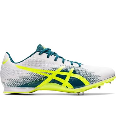 ASICS Hyper MD 7 Track & Field Shoes 6 - White/Safety Yellow - Buy Online on GoSupps.com