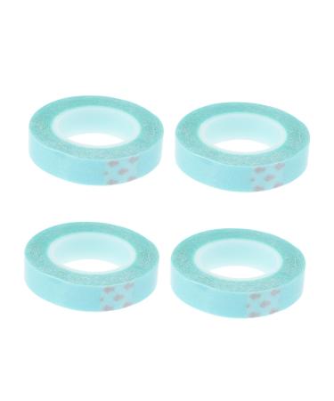 Beatifufu 4 Rolls Wig Double Sided Tape Blue Scrunchies Hair Wigs Tape Front Lace Wigs Tape for Hair Extension Hair Extension Tape Lace Front Wig Tape Blue Wigs Supplies Real Person Glue