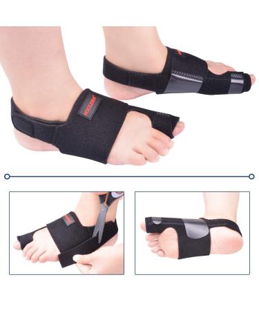 Bunion Corrector Splint for Men and Women - Orthopedic Relief for Big Toe Pain - Hallux Valgus Corrector - Black, One Size - Buy Online on GoSupps.com