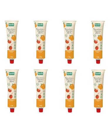 Byodo - Tomato-pepper paste double fruit in a tube - 150 g - pack of 8