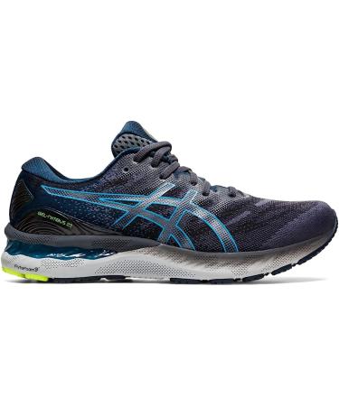 ASICS Men's Gel-Nimbus 23 Running Shoes 10.5 - Carrier Grey/Digital Aqua - Buy Online on GoSupps.com