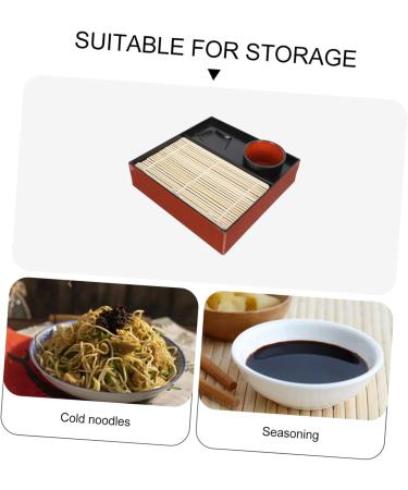 Zerodeko 1 Set Japanese Cold Noodle Plate Wood Pallets Cheese Platter Board Restaurant Cold Noodle Dish Zaru - Buy Online on GoSupps.com
