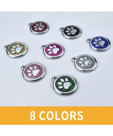 Personalized Pet ID Tags for Dogs and Cats Custom Laser Engraved Name and Number Zinc Alloy Cute Paw Shaped Dog Collar ID Tag.3Pack(Pink) Pink 3 Pack - Buy Online on GoSupps.com