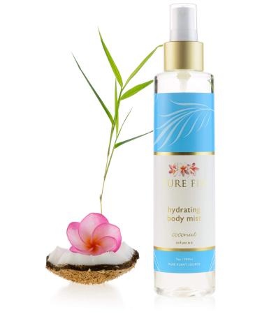 PURE FIJI Hydrating Body Oil Mist - Moisturizing Body Oil After Shower - Essential Natural Bath Oil - Hair and Spray Moisturizer for Body with Vitamin E Coconut 7 oz Coconut 7 Fl Oz (Pack of 1)