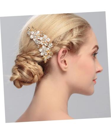 CALLARON Women Rhinestone Hair Comb Tiara Rhinestone Hairpin Floral Headdress Flowers Bride Comb Hair Comb Headpiece - Buy Online on GoSupps.com