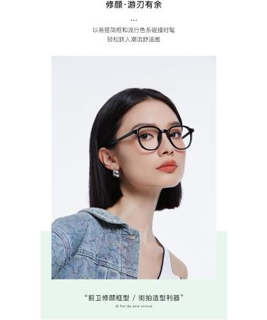 SERONI Pin Temples Round TR90 Blue Light Blocking Glasses for Men & Women - Anti UV Ray Computer & Reading Specs 49mm - Buy Online on GoSupps.com