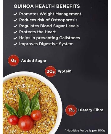 Nature Connect Raw Whole White Quinoa Seeds 300 GMS. |Gluten Free White Quinoa Seeds_Packing May Vary - Buy Online on GoSupps.com