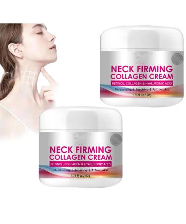 Neck and D collet Firming Cream with Peptides and Retinol 50 mL - Anti-Wrinkle Neck for Women Anti Aging Neck Cream - Neck Sagging Cream (2PC)