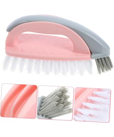 Ipetboom Laundry Brush Cleaning Brush Clothes Scrub Shoes Scrub Washing Brush Scrub Brush Shoe Brush Simple Style Brush Cleaning for Household Use Double Head Pink Plastic Macaron 16.50X9.50X6.00CM Pink - Buy Online on GoSupps.com