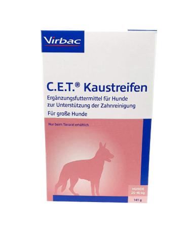 Virbac CET Chew Strips for large dogs (25 to 40 kg body weight) - 141g 141 g (1 pack) dogs (large 25-40 kg)