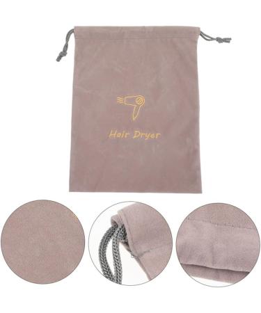Beaupretty 2pcs Velvet Hair Dryer Organizer Bag - Retractable Cord & Travel-Friendly Storage for Blow Dryer - Buy Online on GoSupps.com